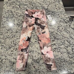 Old Navy Pink and Orange Floral Leggings